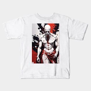 Crimson Canvas: Macabre Masterpiece Kids T-Shirt